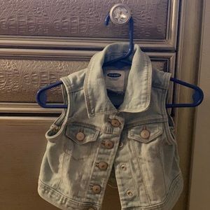 Blue jeans vest